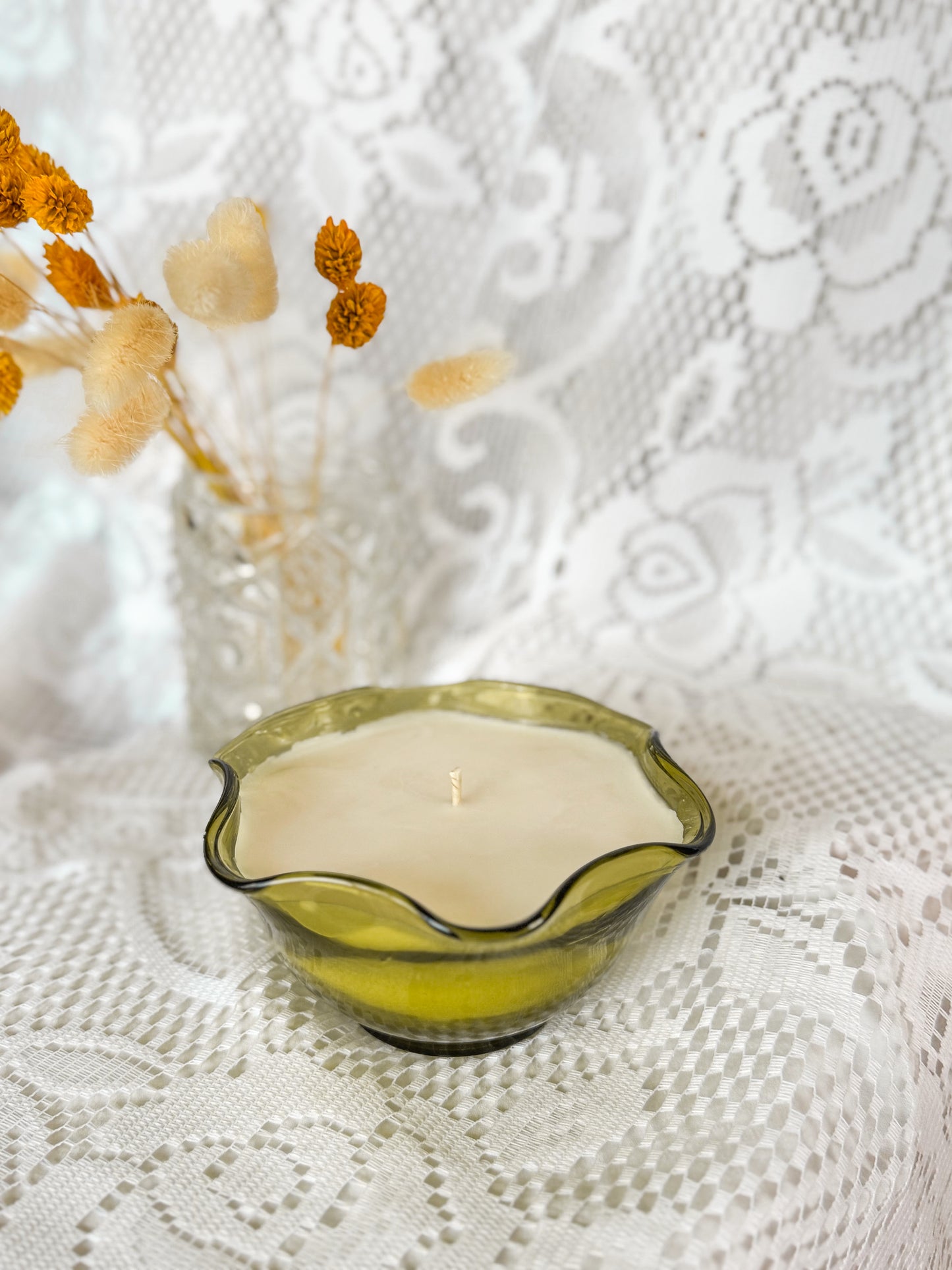 Lenore - Vintage Glass Candle
