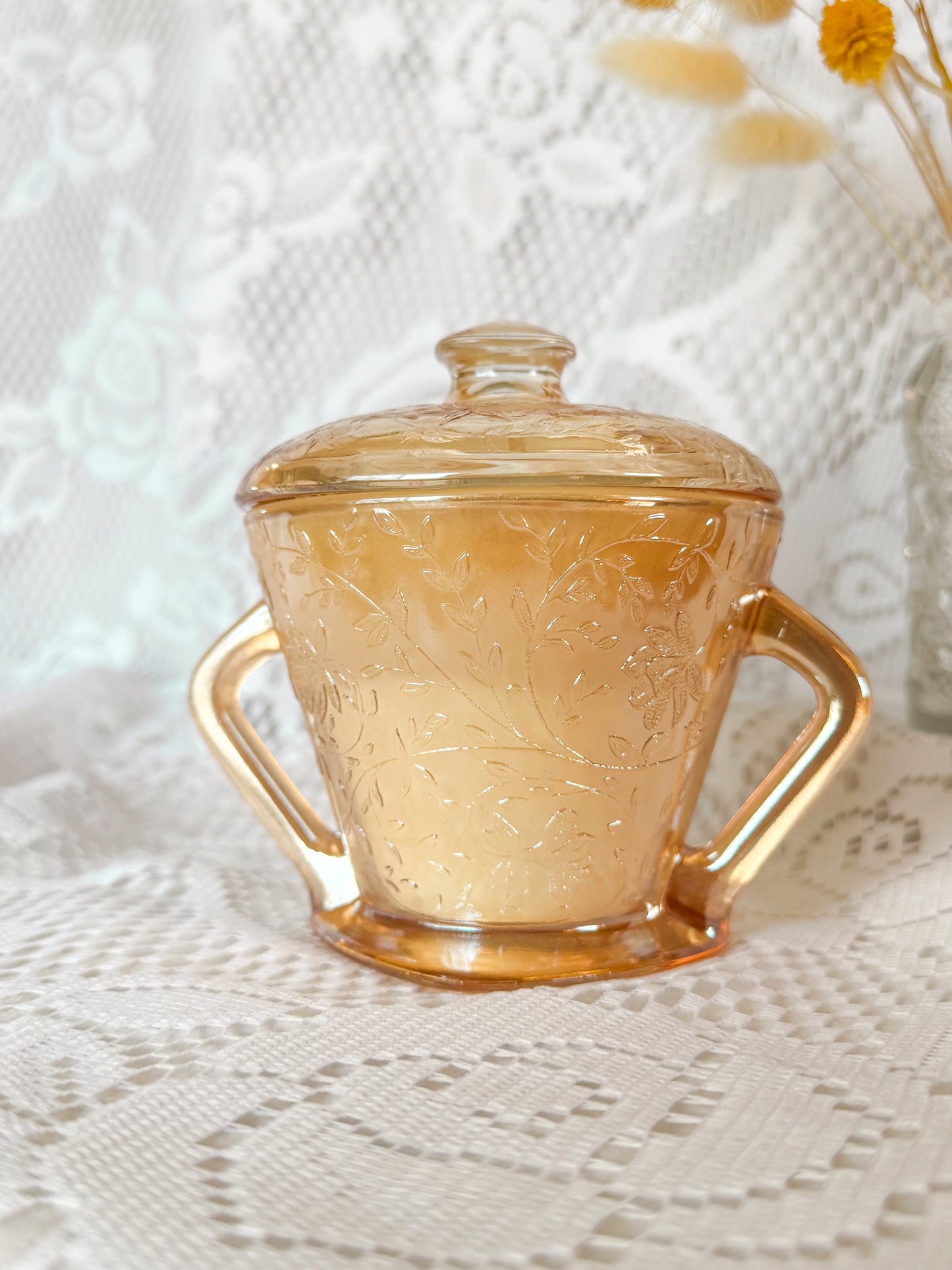 Opaline - Depression Glass Candle