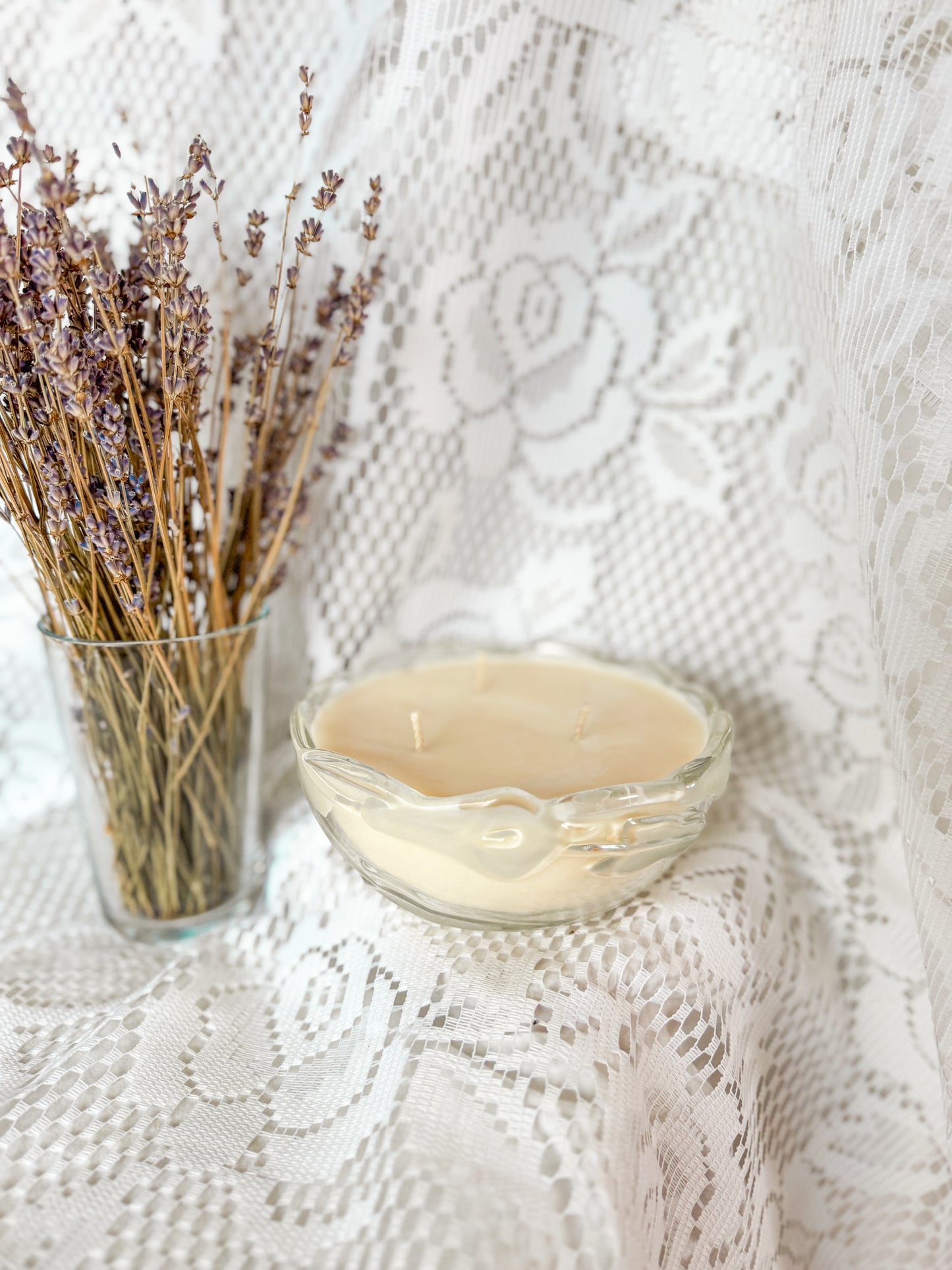 Calla - Etched Glass Candle