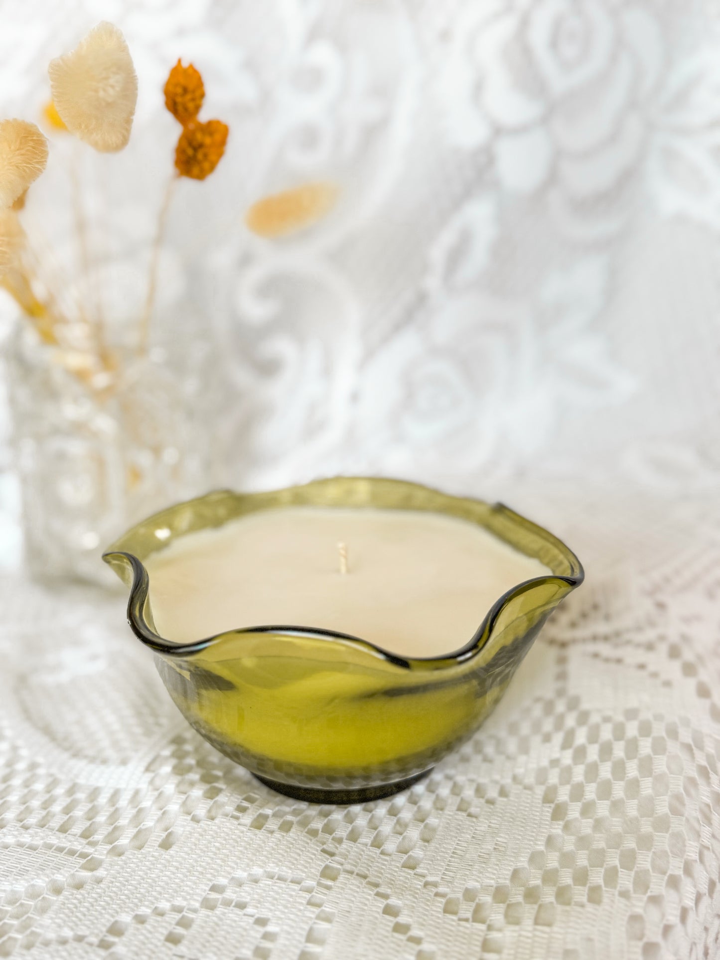Lenore - Vintage Glass Candle