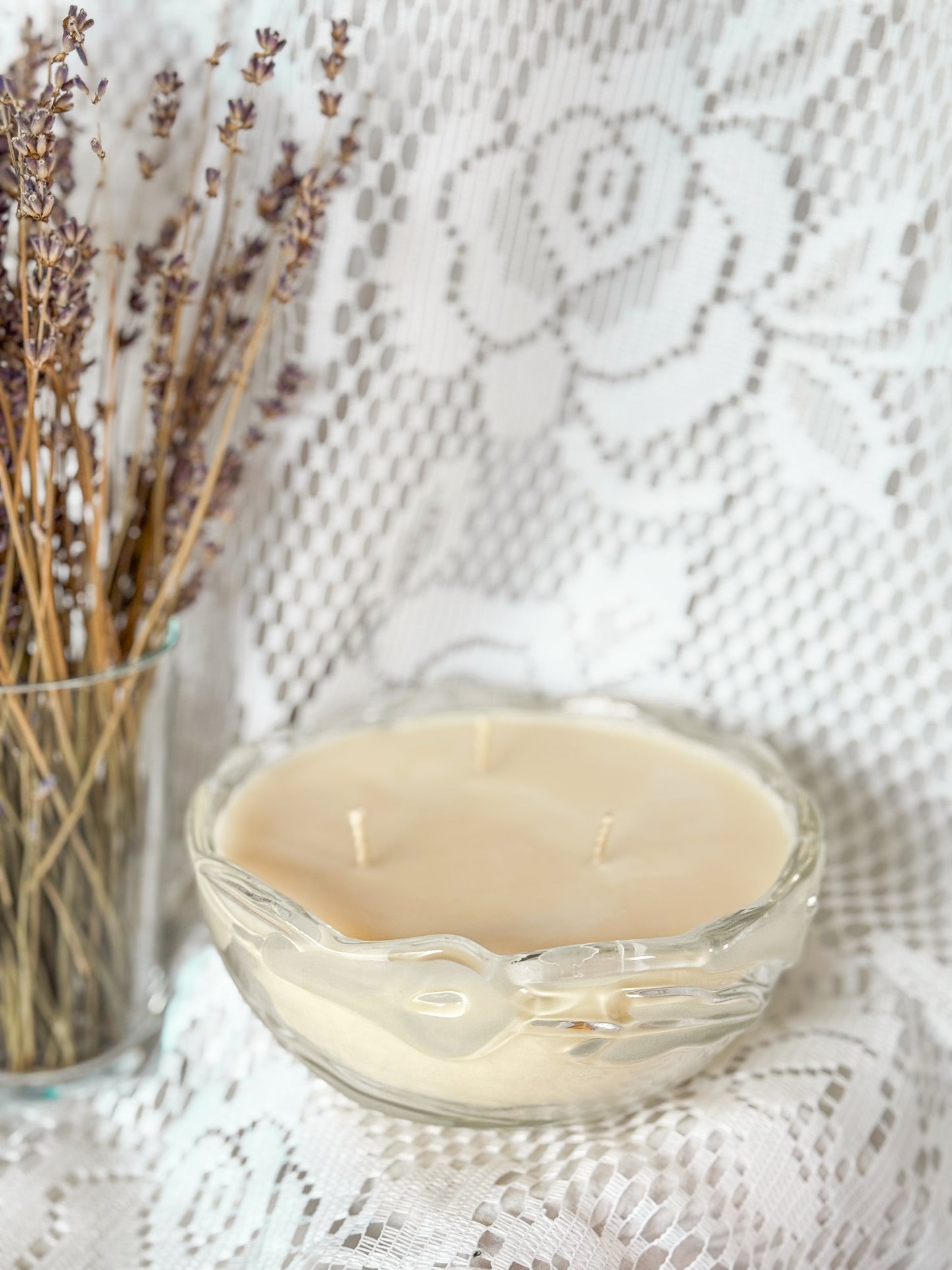 Calla - Etched Glass Candle